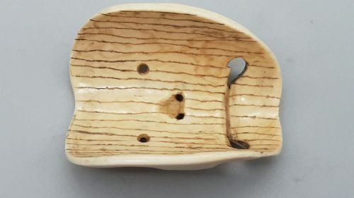 JAPANESE EDO IVORY NOH THEATRE MASK NETSUKE - ADDITIONAL PHOTO 3
