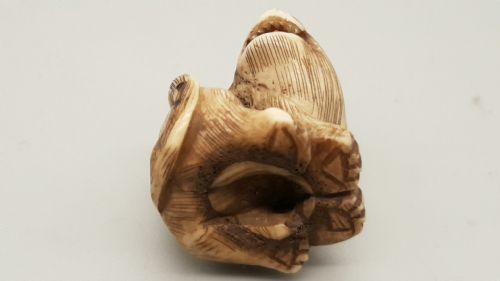 JAPANESE EDO IVORY TIGER NETSUKE - ADDITIONAL PHOTO 3