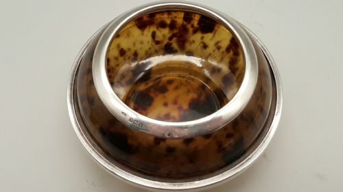 NICE SILVER VINTAGE ART DECO BAKELITE POWDER BOX HALLMARKED 1924 - ADDITIONAL PHOTO 3