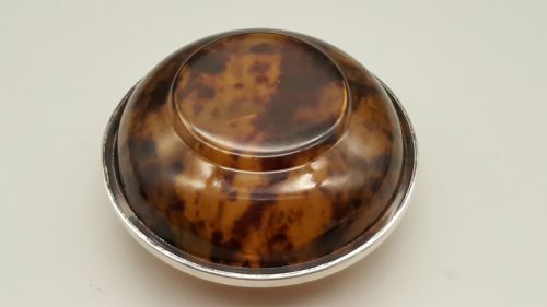 NICE SILVER VINTAGE ART DECO BAKELITE POWDER BOX HALLMARKED 1924 - ADDITIONAL PHOTO 4