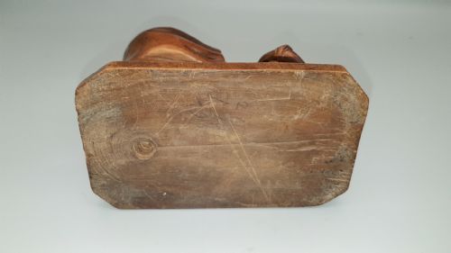 RARE SWISS 19TH CENTURY TREEN WALNUT FIGURE ASTRIDE A BOOT - ADDITIONAL PHOTO 5