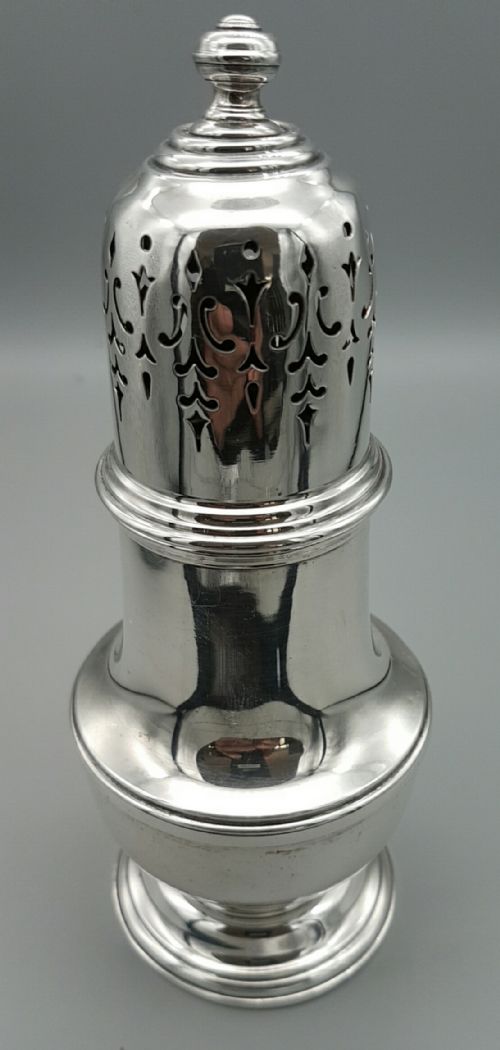 VINTAGE STERLING SILVER SUGAR SHAKER HALLMARKED BIRMINGHAM 1932 - ADDITIONAL PHOTO 1