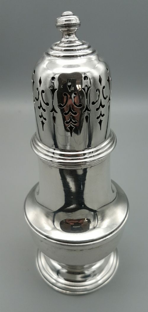 VINTAGE STERLING SILVER SUGAR SHAKER HALLMARKED BIRMINGHAM 1932 - ADDITIONAL PHOTO 2