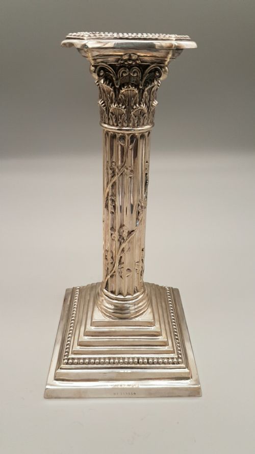 SUPERB PAIR OF LATE 19TH CENTURY SHEFFIELD PLATE CANDLESTICKS BY THOMAS BRADBURY SONS - ADDITIONAL PHOTO 4