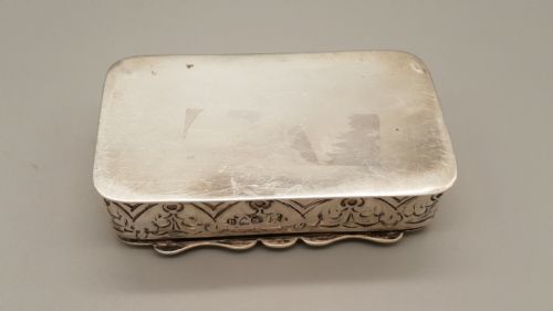 VICTORIAN STERLING SILVER SNUFF BOX GEORGE NATHAN RIDLEY HAYES HALLMARKED CHESTER 1899 - ADDITIONAL PHOTO 5