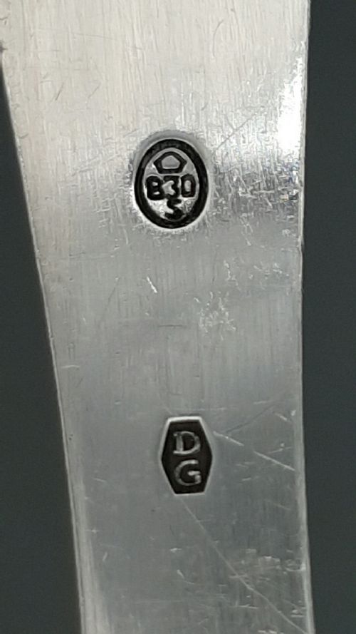 LOVELY VINTAGE SILVER SAUCE LADLE DANISH 830 56G DANSK GULDINDUSTRIRANDERS 19481958 - ADDITIONAL PHOTO 3
