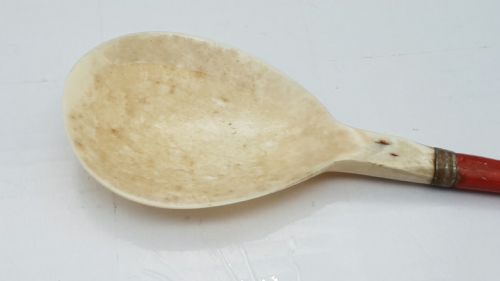 RARE ANTIQUE 19TH CENTURY OTTOMAN EMPIRE SHERBET SPOON - ADDITIONAL PHOTO 4