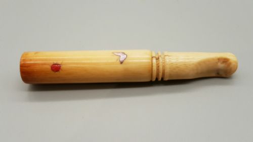RARE JAPANESE MEIJI IVORY SHIBAYAMA CIGARETTE HOLDER - ADDITIONAL PHOTO 1
