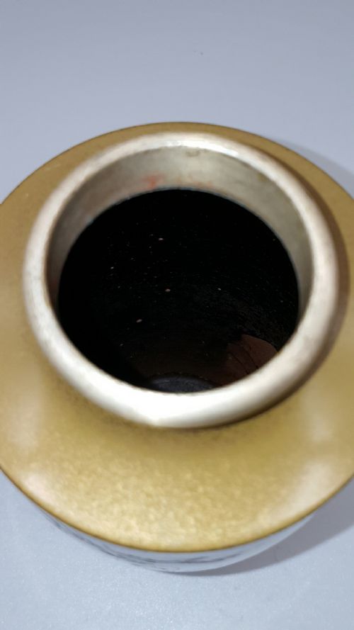 JAPANESE MEIJI BRONZE VASE WITH CHERRY BLOSSOM AND DUCKS - ADDITIONAL PHOTO 3