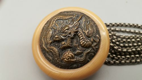 JAPANESE MEIJI TOBACCO SMOKING SET WITH DRAGON DECORATION - ADDITIONAL PHOTO 2