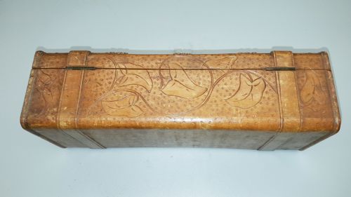 BEAUTIFUL VICTORIAN ENGLISH OAK TREEN CARVED GLOVE BOX - ADDITIONAL PHOTO 2