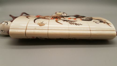 MAGNIFICENT JAPANESE MEIJI SHIBAYAMA SUITE OF INRO NETSUKE OJIME - ADDITIONAL PHOTO 2