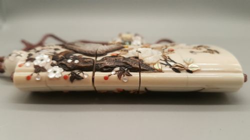 MAGNIFICENT JAPANESE MEIJI SHIBAYAMA SUITE OF INRO NETSUKE OJIME - ADDITIONAL PHOTO 3