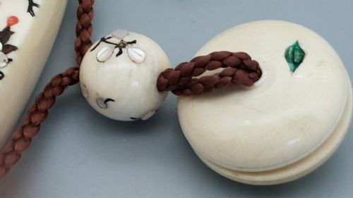 MAGNIFICENT JAPANESE MEIJI SHIBAYAMA SUITE OF INRO NETSUKE OJIME - ADDITIONAL PHOTO 8