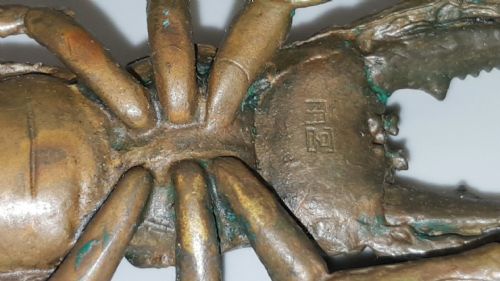 SUPERB JAPANESE MEIJI MINIATURE BRONZE OF A STAG BEETLE - ADDITIONAL PHOTO 5