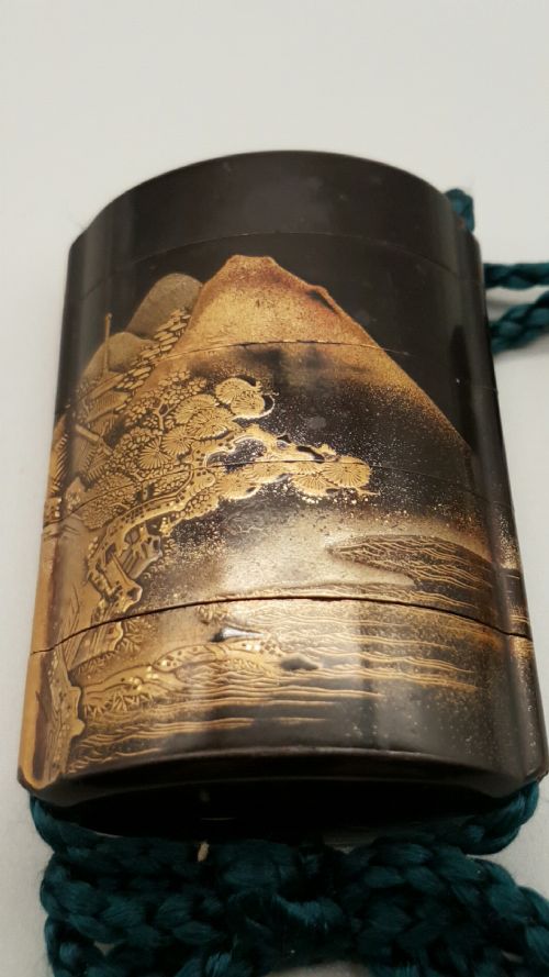 JAPANESE EDO INRO WITH OJIME AND NETSUKE - ADDITIONAL PHOTO 1