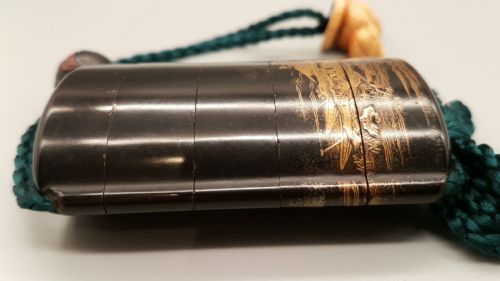 JAPANESE EDO INRO WITH OJIME AND NETSUKE - ADDITIONAL PHOTO 4