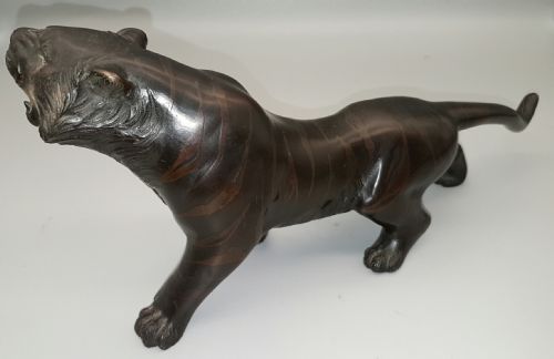 JAPANESE MEIJI BRONZE TIGER BY GENRYUSAI SEIYA STUDIO - ADDITIONAL PHOTO 1