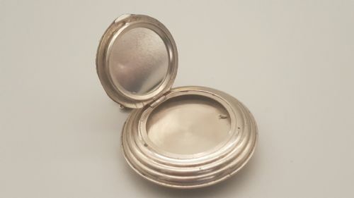 RARE VICTORIAN SHAGREEN COMBINATION POWDER COMPACT PERFUME BOTTLE - ADDITIONAL PHOTO 2