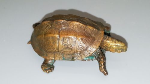 EXCELLENT MEIJI JAPANESE MINIATURE BRONZE OF A TURTLE - ADDITIONAL PHOTO 3