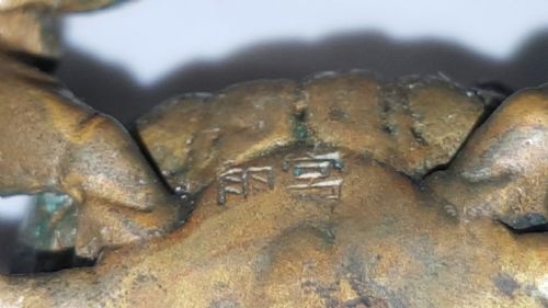 NICE MEIJI JAPANESE MINIATURE BRONZE CRAB - ADDITIONAL PHOTO 3