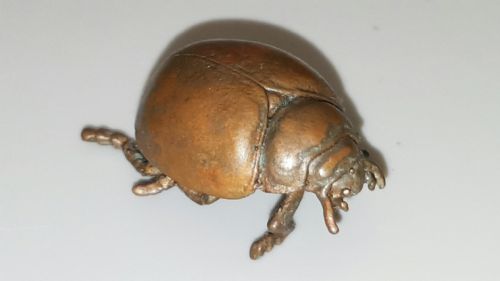 CHARMING MEIJI JAPANESE MINIATURE BRONZE LADYBIRD - ADDITIONAL PHOTO 1
