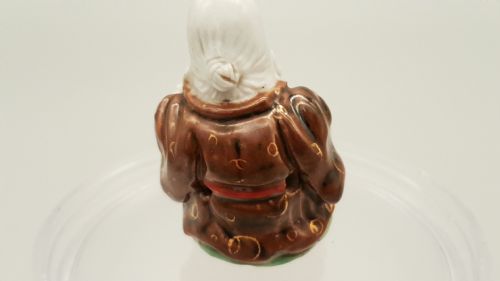 JAPANESE MEIJI PORCELAIN KUTANI NETSUKE OF FUKUROKUJI - ADDITIONAL PHOTO 1