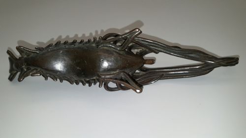 JAPANESE MEIJI 19THC BRONZE SHRIMP WATER DROPPER - ADDITIONAL PHOTO 3