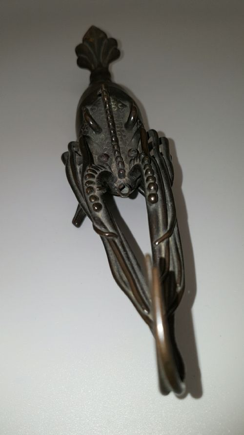 JAPANESE MEIJI 19THC BRONZE SHRIMP WATER DROPPER - ADDITIONAL PHOTO 5
