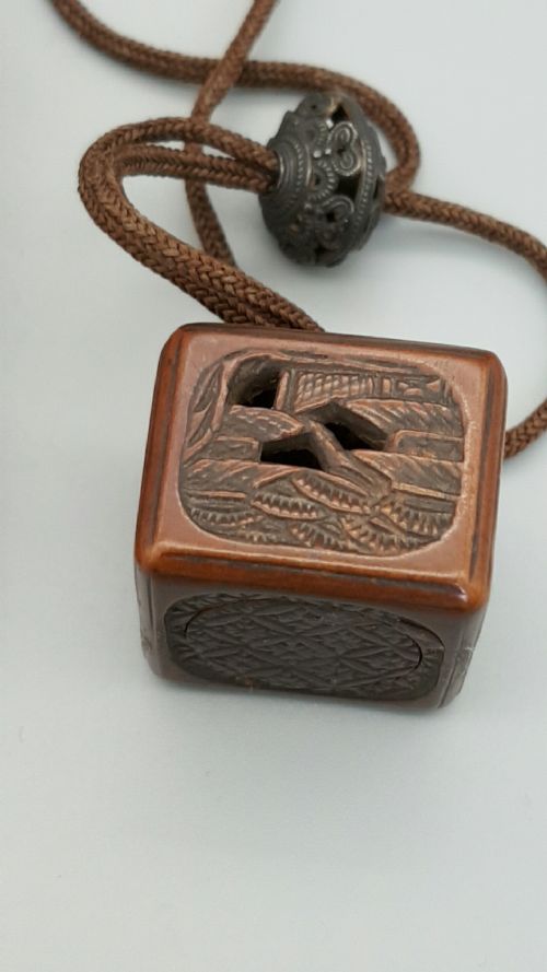 SUPERB JAPANESE EDO 18THC GOLD AND BROWN LACQUER TWOCASE INRO BY MITZUTANI SHUTOHO - ADDITIONAL PHOTO 2