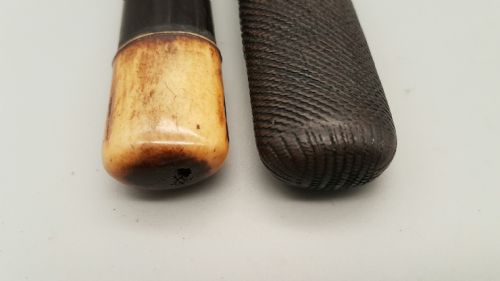 UNUSUAL JAPANESE MEIJI 19THC BAMBOO STAG ANTLER PIPECASE KISERUZUTSU - ADDITIONAL PHOTO 5