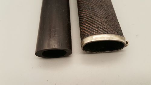 UNUSUAL JAPANESE MEIJI 19THC BAMBOO STAG ANTLER PIPECASE KISERUZUTSU - ADDITIONAL PHOTO 6