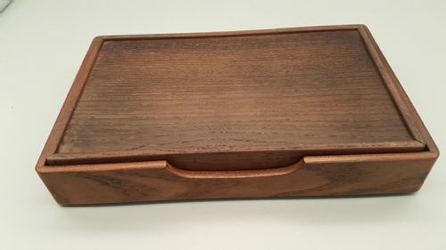 RARE JAPANESE MEIJI 19THC MULBERRY WOOD WRITING BOX SUZURIBAKO - ADDITIONAL PHOTO 8
