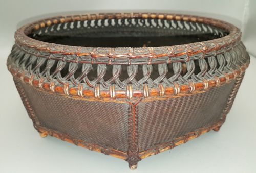 JAPANESE MEIJI CHARCOAL BASKET SUMITORI FOR SENCHA TEA CEREMONY - ADDITIONAL PHOTO 1