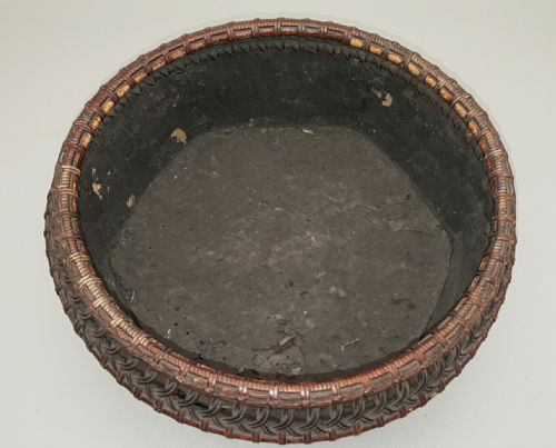 JAPANESE MEIJI CHARCOAL BASKET SUMITORI FOR SENCHA TEA CEREMONY - ADDITIONAL PHOTO 3