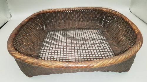 JAPANESE VINTAGE SHOWA KNITTING BASKET - ADDITIONAL PHOTO 1