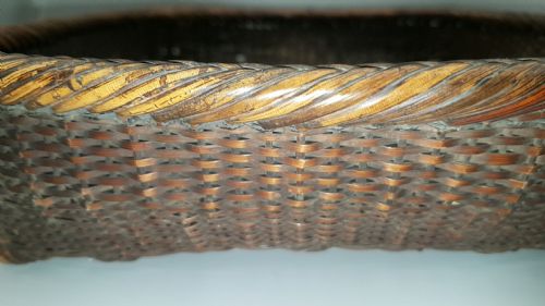JAPANESE VINTAGE SHOWA KNITTING BASKET - ADDITIONAL PHOTO 3