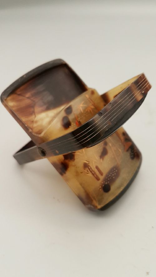 RARE JAPANESE MEIJI 19THC LACQUERED TORTOISESHELL CARDCIGARETTE CASE - ADDITIONAL PHOTO 2