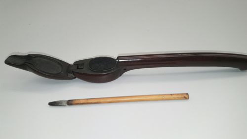 RARE JAPANESE MEIJI 19THC KARAKI ROSEWOOD YATATE - ADDITIONAL PHOTO 3