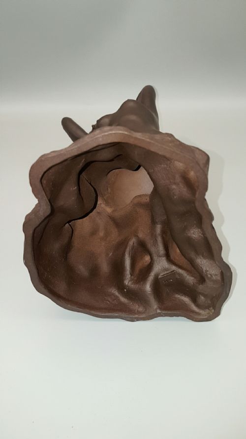 JAPANESE VINTAGE SHOWA EARLY 20THC BRONZE STUDY OF NUDE FEMALE BY TAKASHI SHIMIZU - ADDITIONAL PHOTO 5