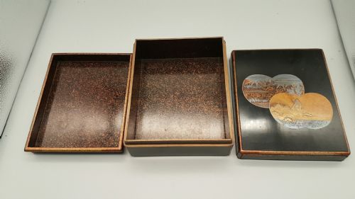 JAPANESE MEIJI 19THC LACQUER STATIONERYWRITING BOX - ADDITIONAL PHOTO 11