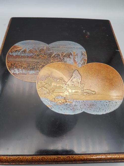 JAPANESE MEIJI 19THC LACQUER STATIONERYWRITING BOX - ADDITIONAL PHOTO 1