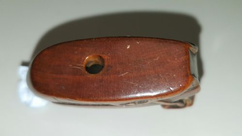 UNUSUAL JAPANESE EDO BOXWOOD NETSUKE OF A FISHMAN'S BOAT - ADDITIONAL PHOTO 3