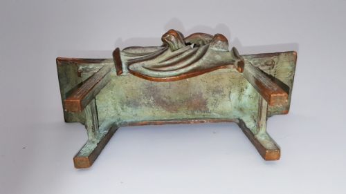 JAPANESE MEIJI BRONZE OF SEATED RAKAN DISCIPLE OF BUDDHA FIGURE - ADDITIONAL PHOTO 4