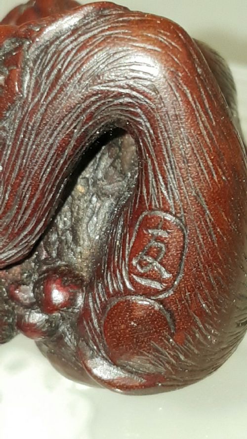SUPERB JAPANESE EDO MID19THC MONKEY NETSUKE SIGNED TOMOKAZU - ADDITIONAL PHOTO 5