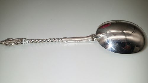 BEAUTIFUL SET OF FOUR VICTORIAN ENGLISH STERLING SILVER APOSTLE SERVING SPOONS - ADDITIONAL PHOTO 5