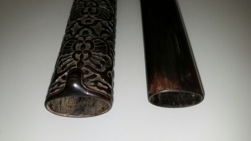 RARE JAPANESE MEIJI 19THC BLACK LACQUERED PIPECASE KISERUSITZU - ADDITIONAL PHOTO 6