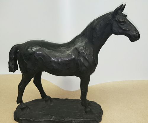 superb large japanese meiji late 19thc bronze horse tokyo arsenal - CATEGORY: ANTIQUE METAL - DATED 19TH CENTURY