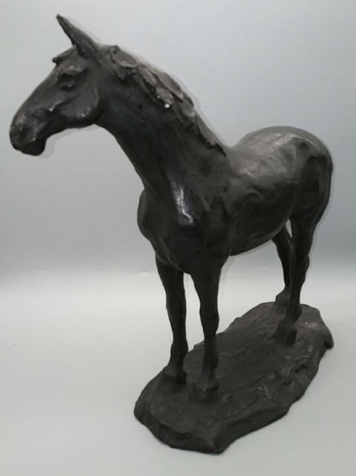 SUPERB LARGE JAPANESE MEIJI LATE 19THC BRONZE HORSE TOKYO ARSENAL - ADDITIONAL PHOTO 3