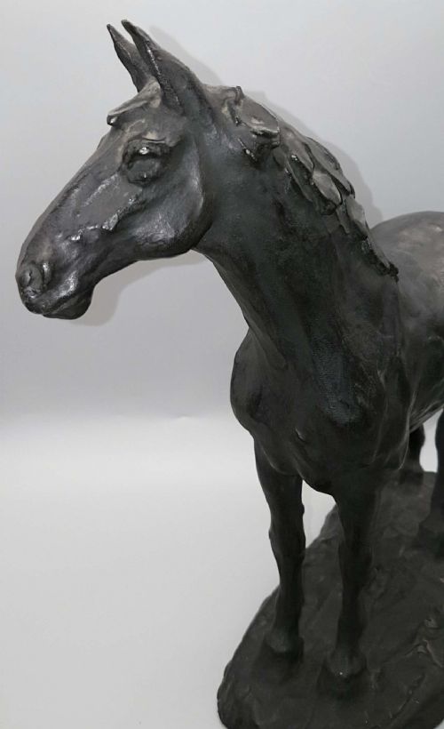 SUPERB LARGE JAPANESE MEIJI LATE 19THC BRONZE HORSE TOKYO ARSENAL - ADDITIONAL PHOTO 4